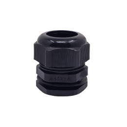 M40 juodo plastiko kabelio sandariklis, IP68, 22-32mm