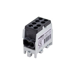 HLAK terminalas Al/CU 2x25-2x16mm - juodas