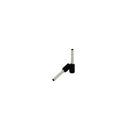 Isoleeritud otsahülss 1,5mm2/10mm, must, 100 tk