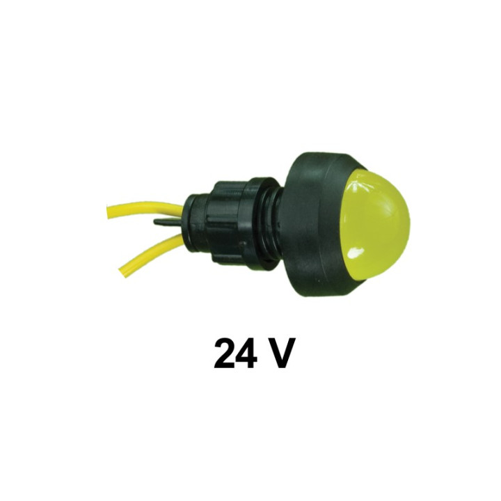 Signāllampa 20 / Dzeltena / 24V AC/DC