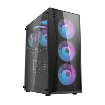 Darkflash DK352 Plus arvuti korpus (must) + 4 RGB ventilaatorit