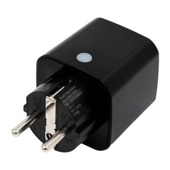 Shelly Plug M Gen3 Matter 13A alykas pistorasia, musta