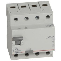 RCCB RX3 - 4P - 400 V - 40 A - 300 mA - AC type
