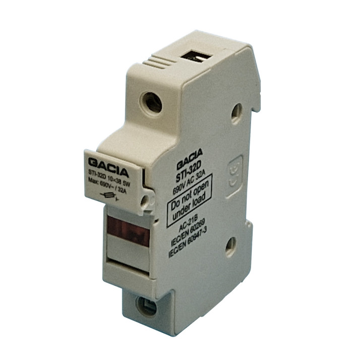STID-32-1 Cylindrical fuse 10x38 disconnector LED, 1P, 32A, 690V