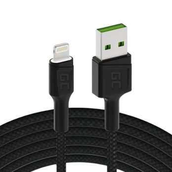 KAAPELI KABGC05 USB-A/LIGHTNING Ray 1,2 m Green Cell