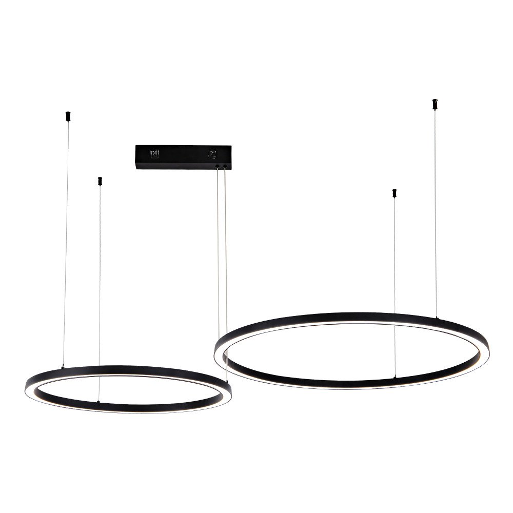 Immax NEO FINO UUS Nutikas rippvalgusti must 60+80cm CCT 93W, Zigbee 3.0
