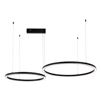 Immax NEO FINO UUSI Smart riippuvalaisin musta 60+80cm CCT 93W, Zigbee 3.0