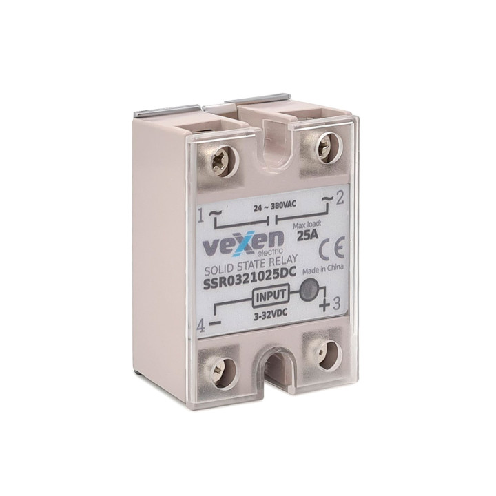 VEXEN SSR relejs 1NO 25A 3-32VDC