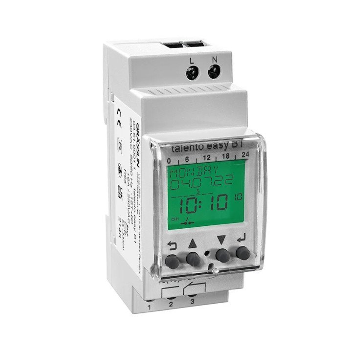 TALENTO easy B1 relay, 16A, 220-240V Functions: On/off