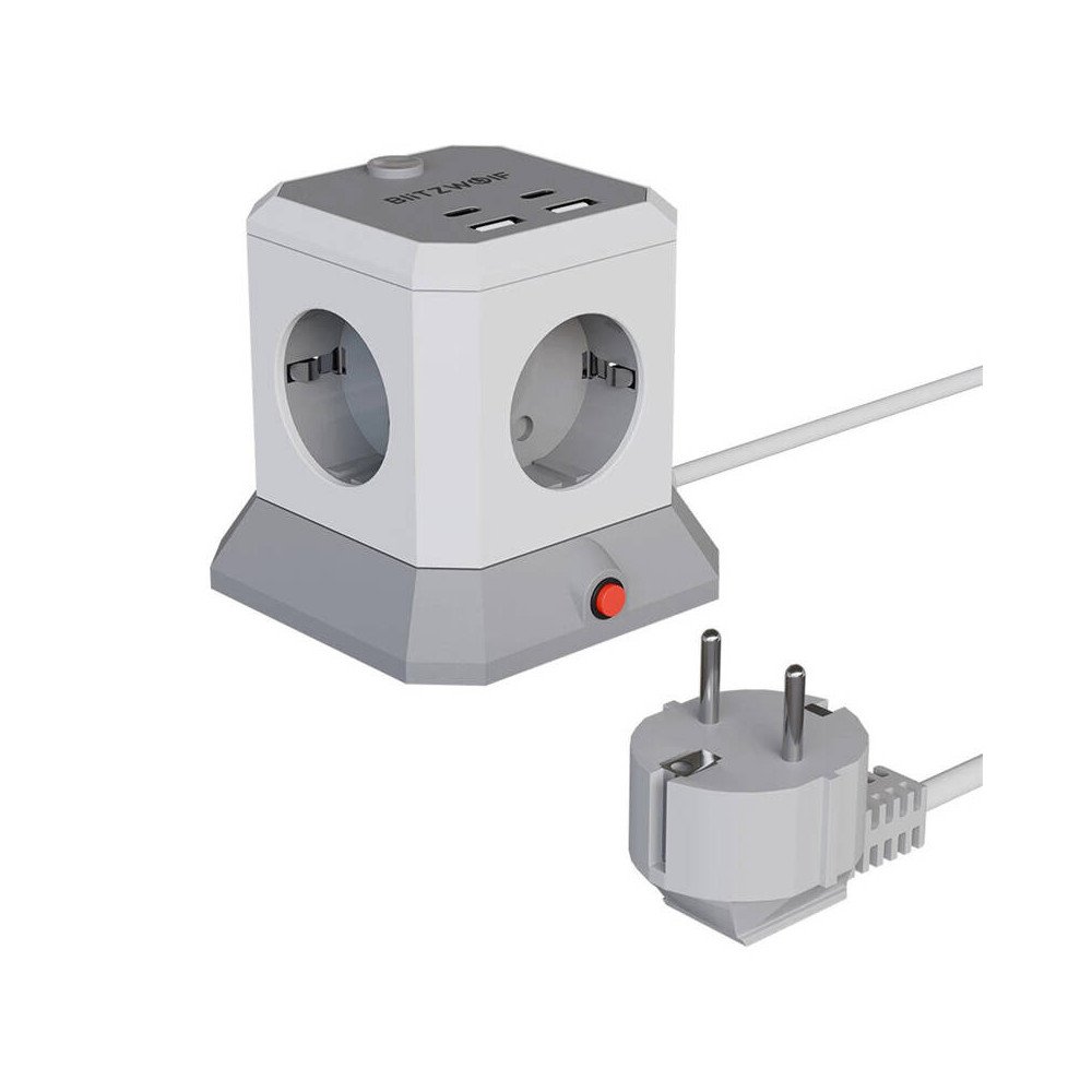 BlitzWolf BW-EC1 4xAC 2xUSB-A 2xUSB-C plestuvas