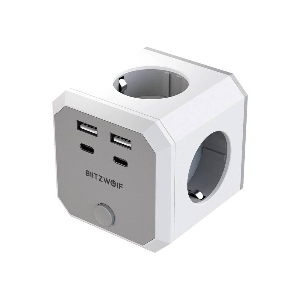 BlitzWolf BW-EC2 8-in-1 Power Cube (4 x AC / 2 x USB-A / 2 x USB-C)