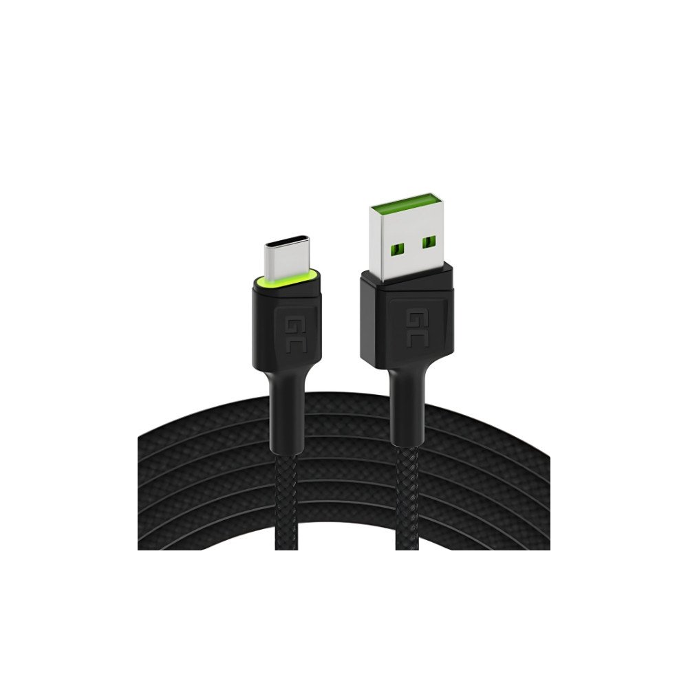 CABLE KABGC13 USB-A/USB-C Ray 2.0 m Green Cell