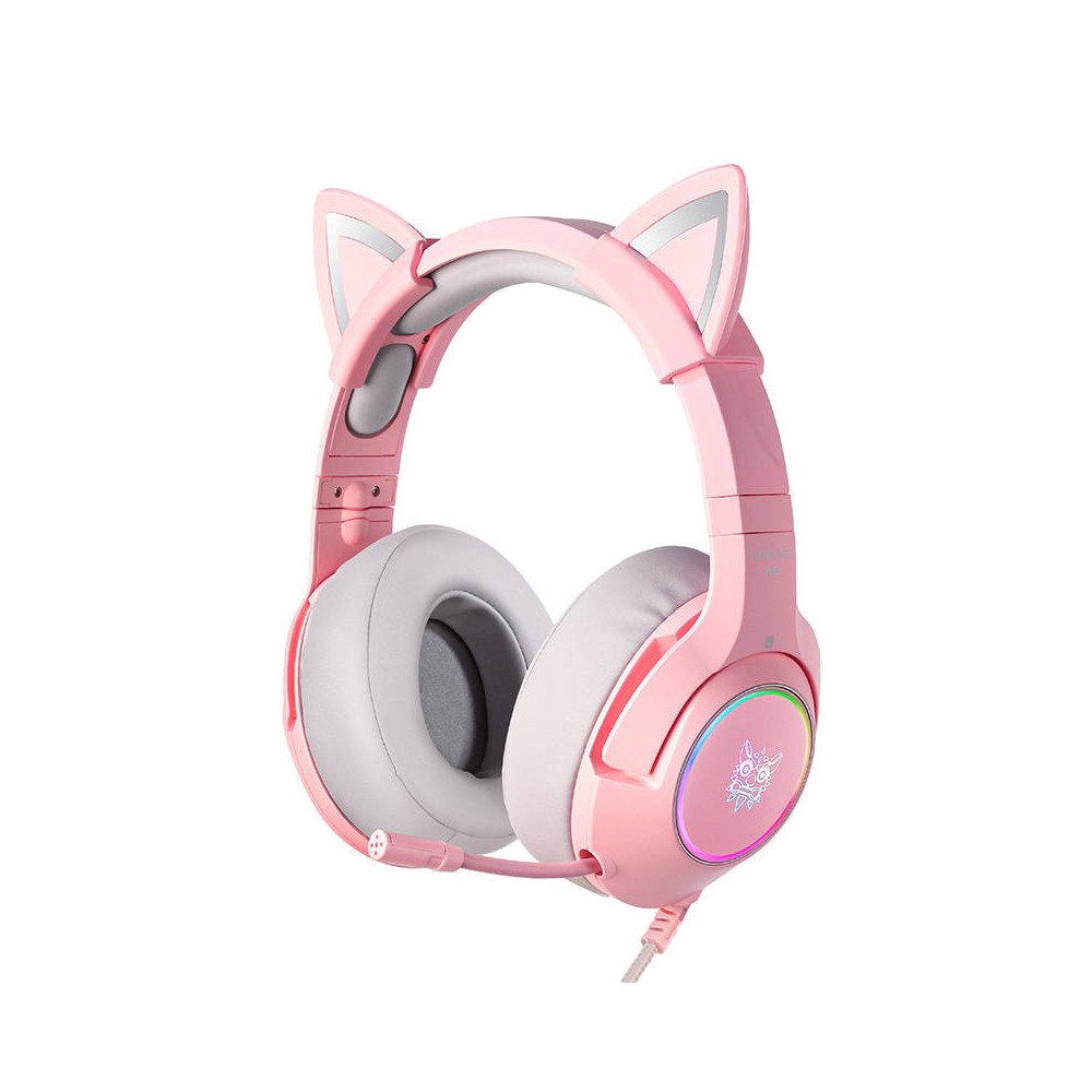 ONIKUMA K9 Pink RGB Gaming Headphones