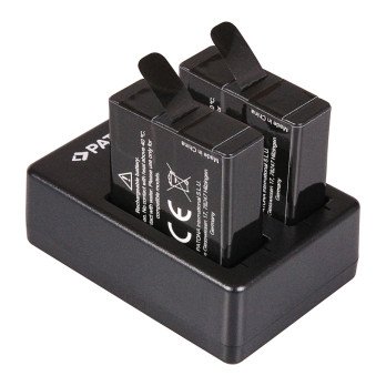 Dual GOPRO Hero ladetajs 5/6/7/8 + 2x akumulators 1250mAh