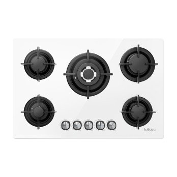 ISEASY MGBG-775 gas hob with 5 burners (white)