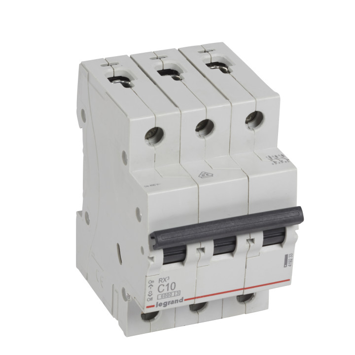 Legrand RX 6000 10A 3P C Curve MCB