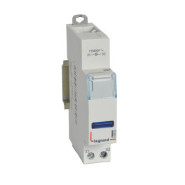 LED indikatorius - mėlynas 110/400 V - 1 modulis