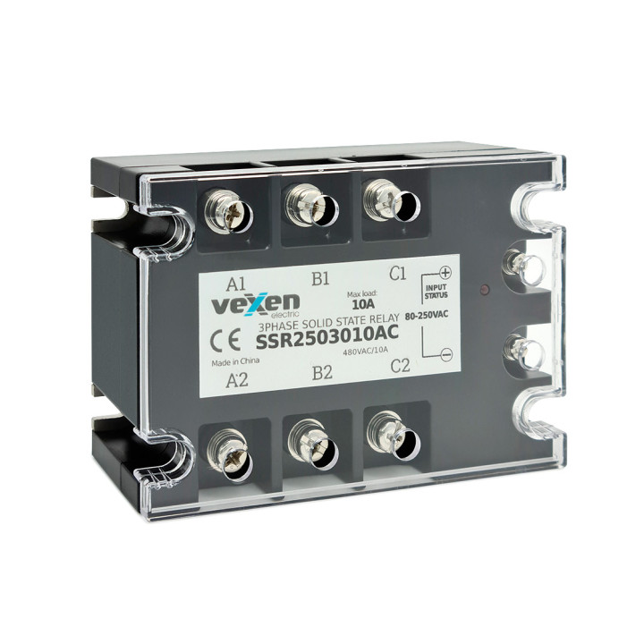 VEXEN твердотельное реле 3NO, 10A, 80-250VAC