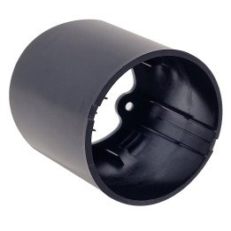 VSMB11black surface mounted box instalation 80mm diameter
