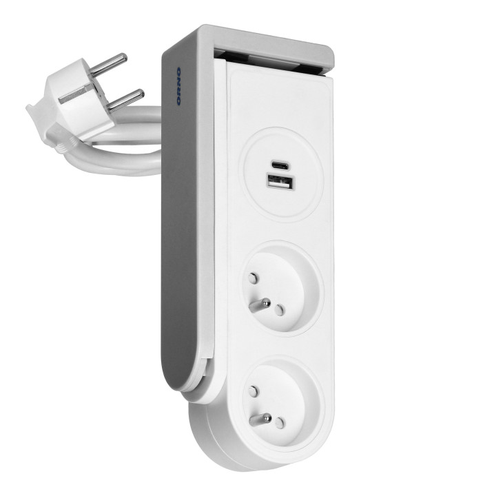 Настольный удлинитель ORNO с USB-зарядкой
