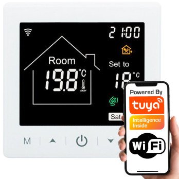 WiFi termostatas viryklei 3A Baltas RT TUYA