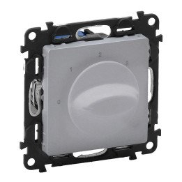 Ventilation control switch Valena Life - aluminium