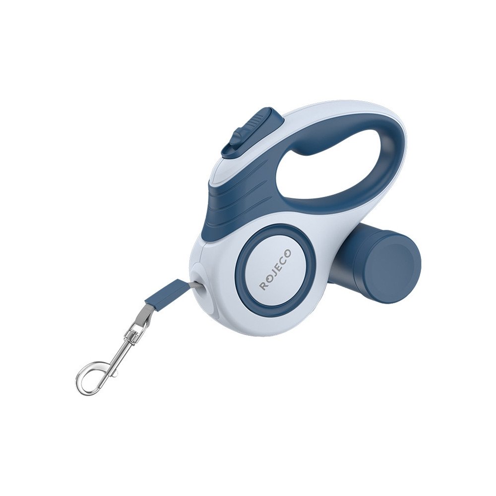 Rojeco A12 3M automatiska izvelkama sunu pavada (zila)