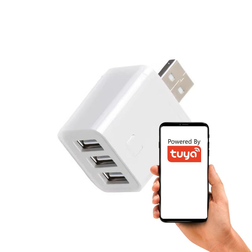 TUYA Smart Mini Switch USB Adapter 3 Ports 5-12V ZigBee