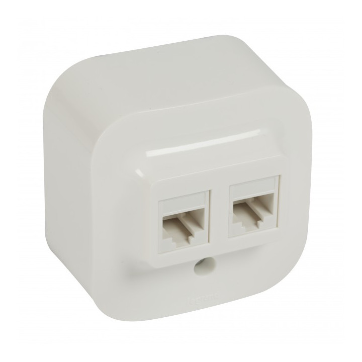 Forix ligzda 2x RJ 45, balta