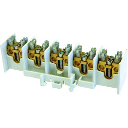 HLAK termināls bloks 25 A 5 poli 2×16 mm