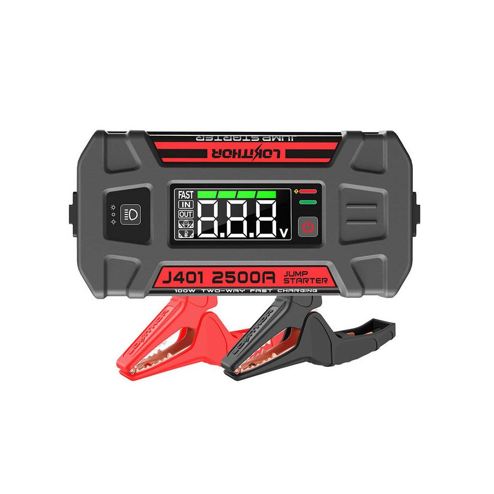 Lokithor J401 Jump Starter/Booster 2500A + Powerbank 20000 + 4--1