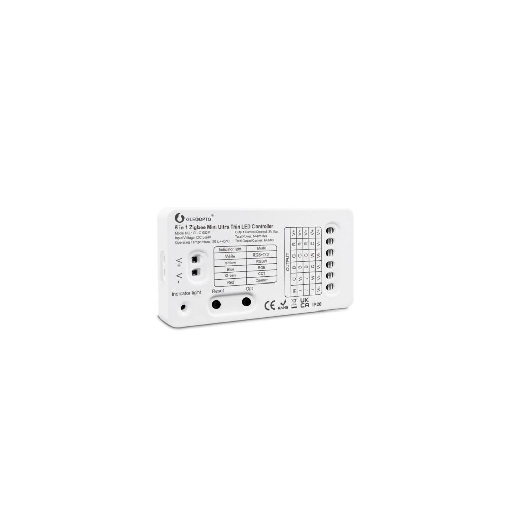Gledopto GL-C-002P (6A), - Zigbee Pro 5--1 (Zigbee+RF), 524 , 6