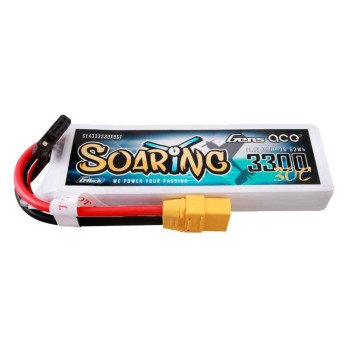 Gens ace G-Tech Soaring 3300mAh 11,1V 30C 3S1P Lipo aku koos XT90 pistikuga