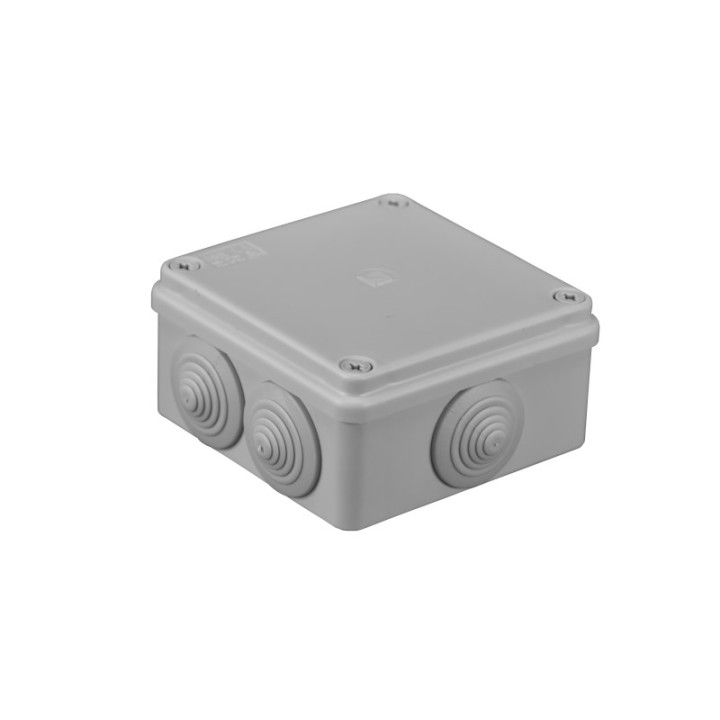 S-BOX коробка IP65, 100×100×50mm, серая