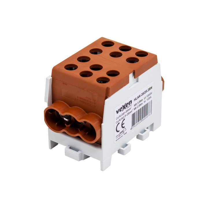 HLAK terminalas Al/CU 2x35-4x25mm - ruda