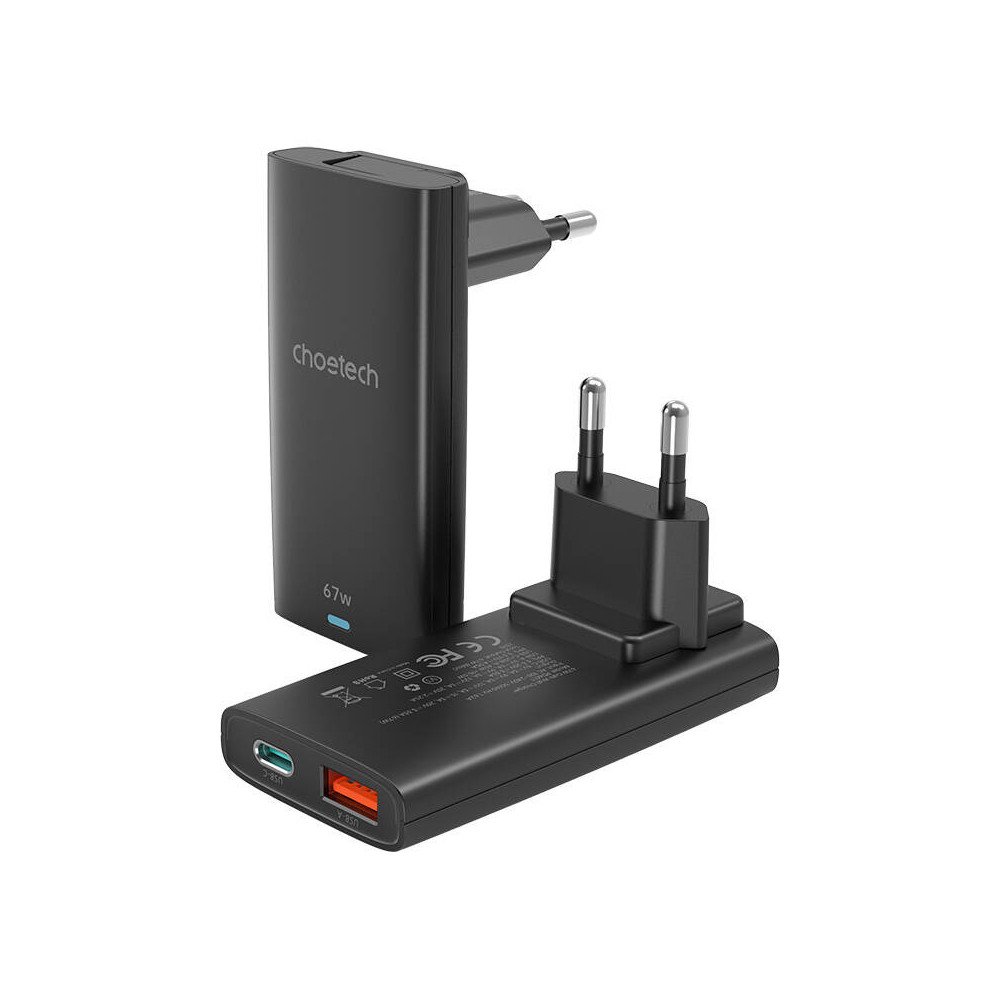 Choetech PD6011 PD65W GaN - USB-A+C ()