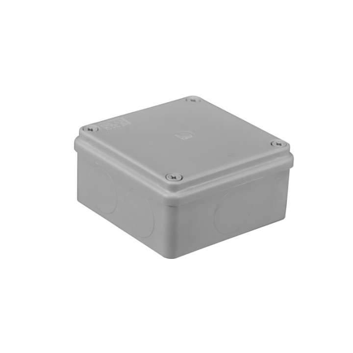 S-BOX nozarkārba IP65, 100×100×50mm, pelēka