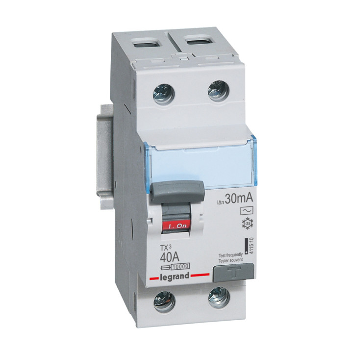 Legrand TX3 2-poļu 40A AC 30mA