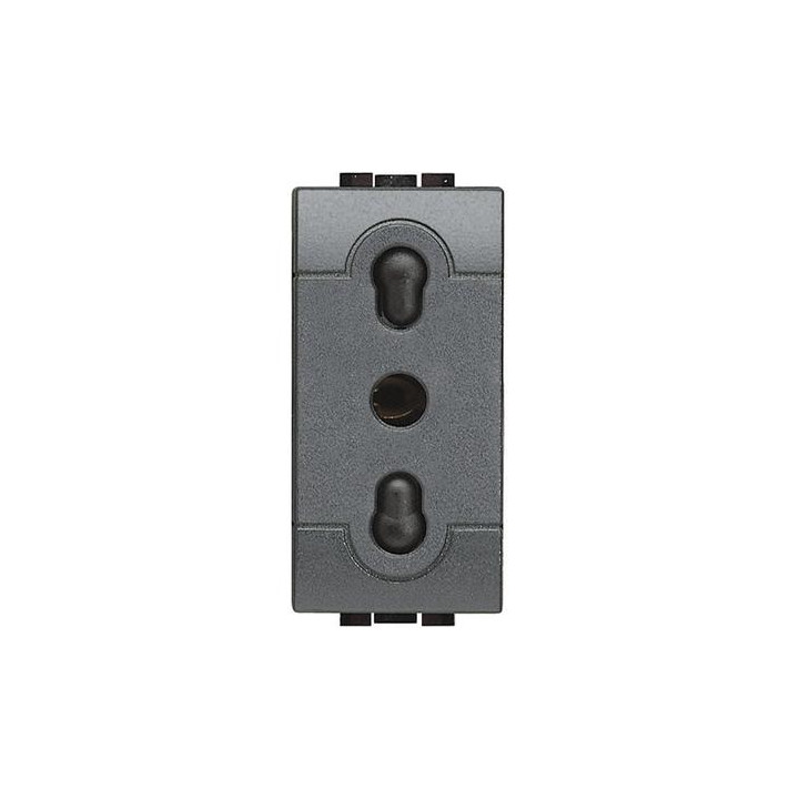 Lizdas 2P+T 10/16A 250 Vac – ekranuoti tulpiniai kontaktai