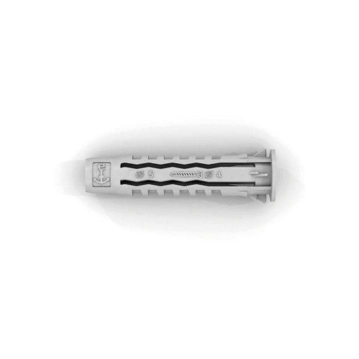 Nylon plug 6x30 with screw 4,5x40 - 500pcs
