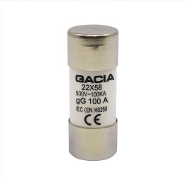 22x58 gG 100A silindriline kaitsme link 500VAC