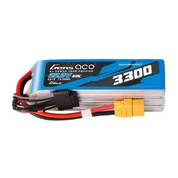 Lipo Gens Ace G-Tech 3300 22.2 60C 6S1P XT90