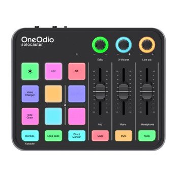 OneOdio Solocaster audio mikseris un skanas karte
