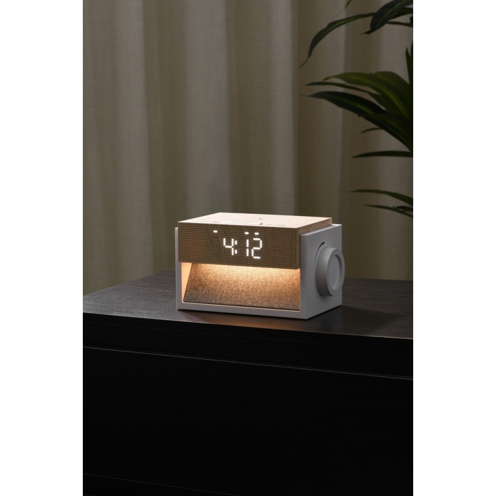 IMMAX DECENT LED alarm clock with wireless charging and white noise