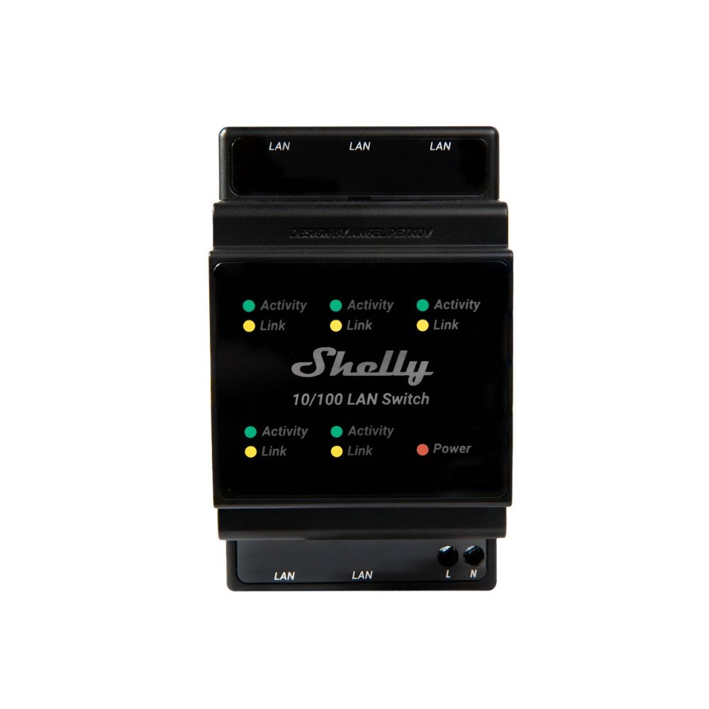 Shelly LAN Switch, Ethernet-, DIN-