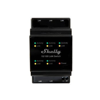 Shelly LAN Switch, DIN-liitannainen Ethernet-kytkin