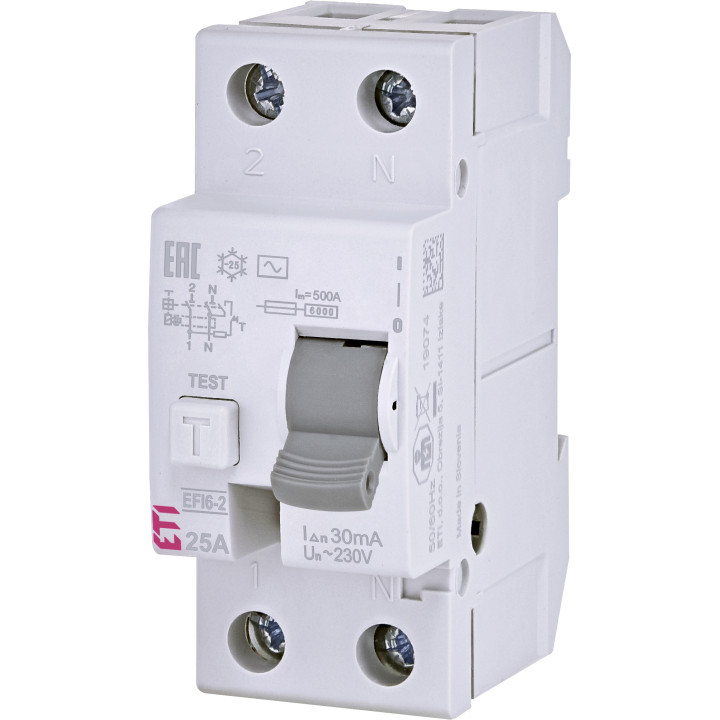 УЗО EFI6-2 AC 25A/0,03 (6кА)