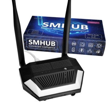 SMLIGHT SMHUB Premium Multi-Radio Smart Home Hub, Zigbee, Thread, Wi-Fi, Bluetooth, Z-Wave, 4G/LTE, IR, Ethernet, Matter Bridge,