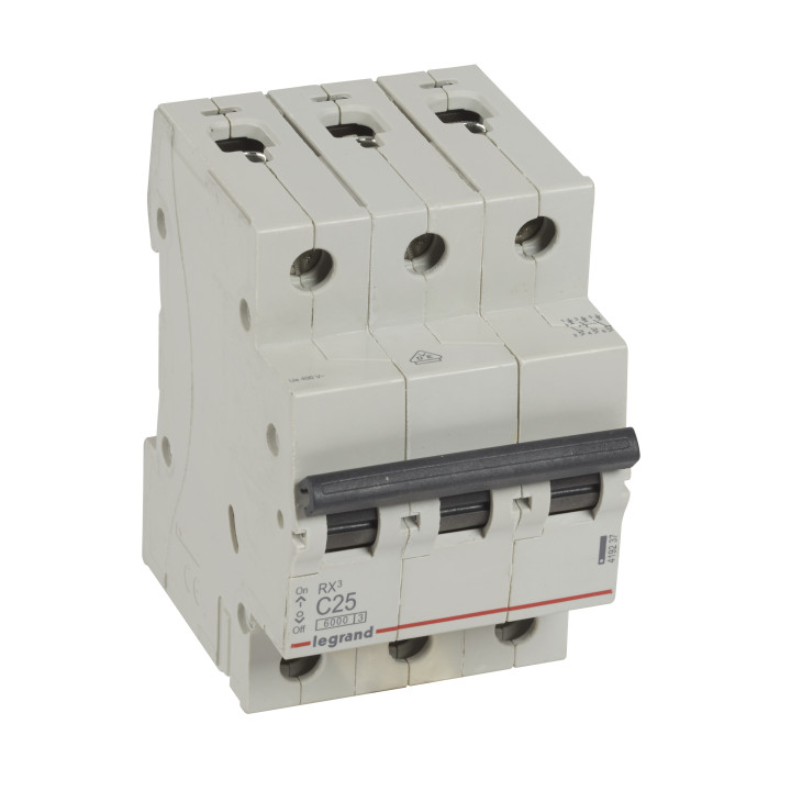 Legrand RX³ 6000 шина 3P 25 A, характеристика C
