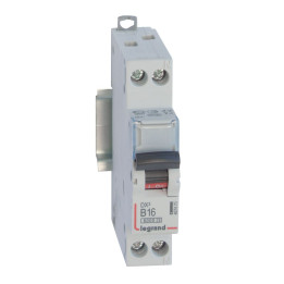 MCB – DX 6000 – 10 kA – 1P+N – 230 V – 16 A – B kõver